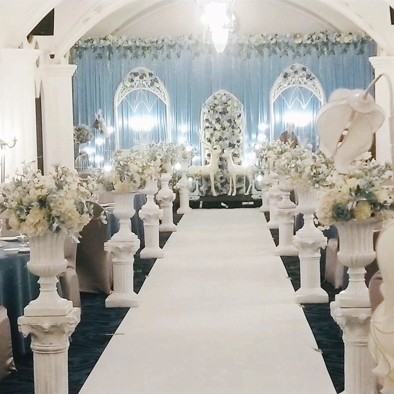 Event Party Shop - Gold White Plastic Roman Columns Road