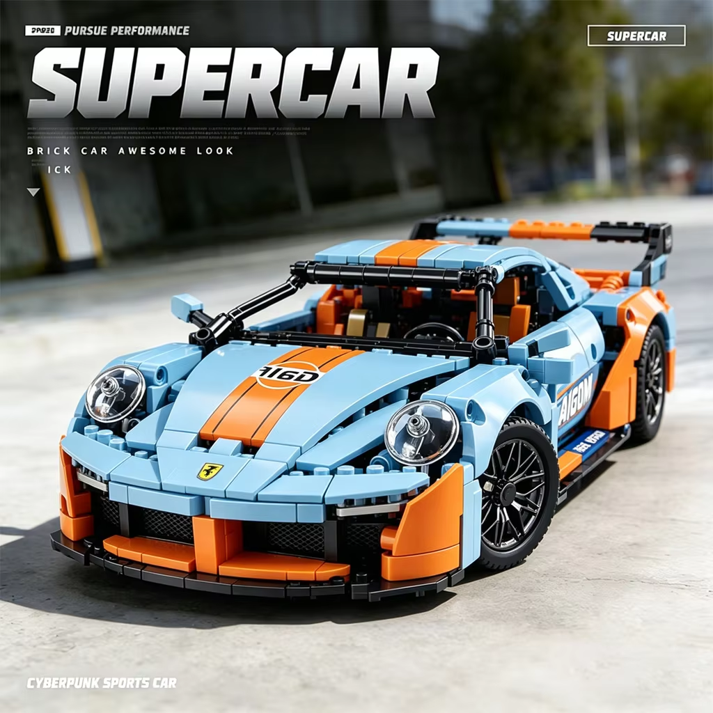 Event Launch Party - 975PCS Technical Building Blocks Sports Car