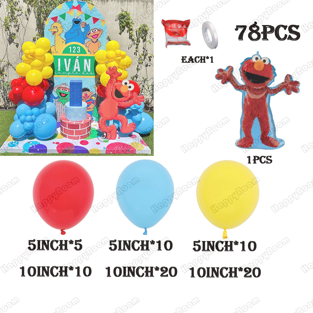 78pcs Sesame Street-themed Bal – Balloon Arch Kit recenzja i cena