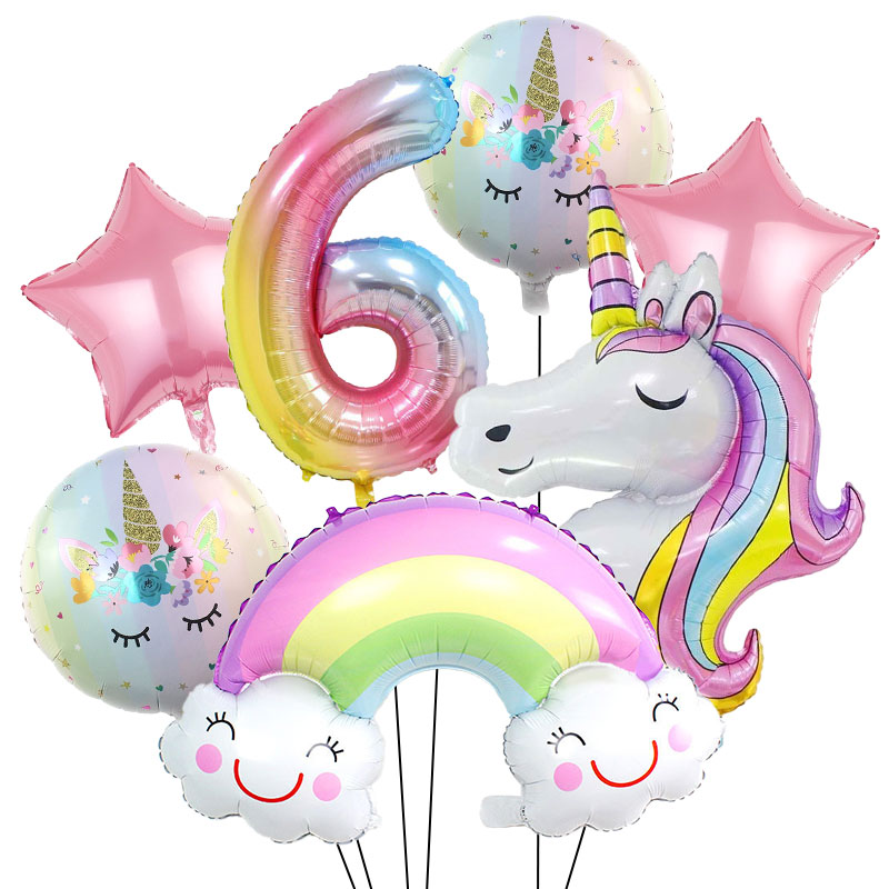 Unicorn Theme Birthday Decorat – Table Cloth Disposable recenzja i cena