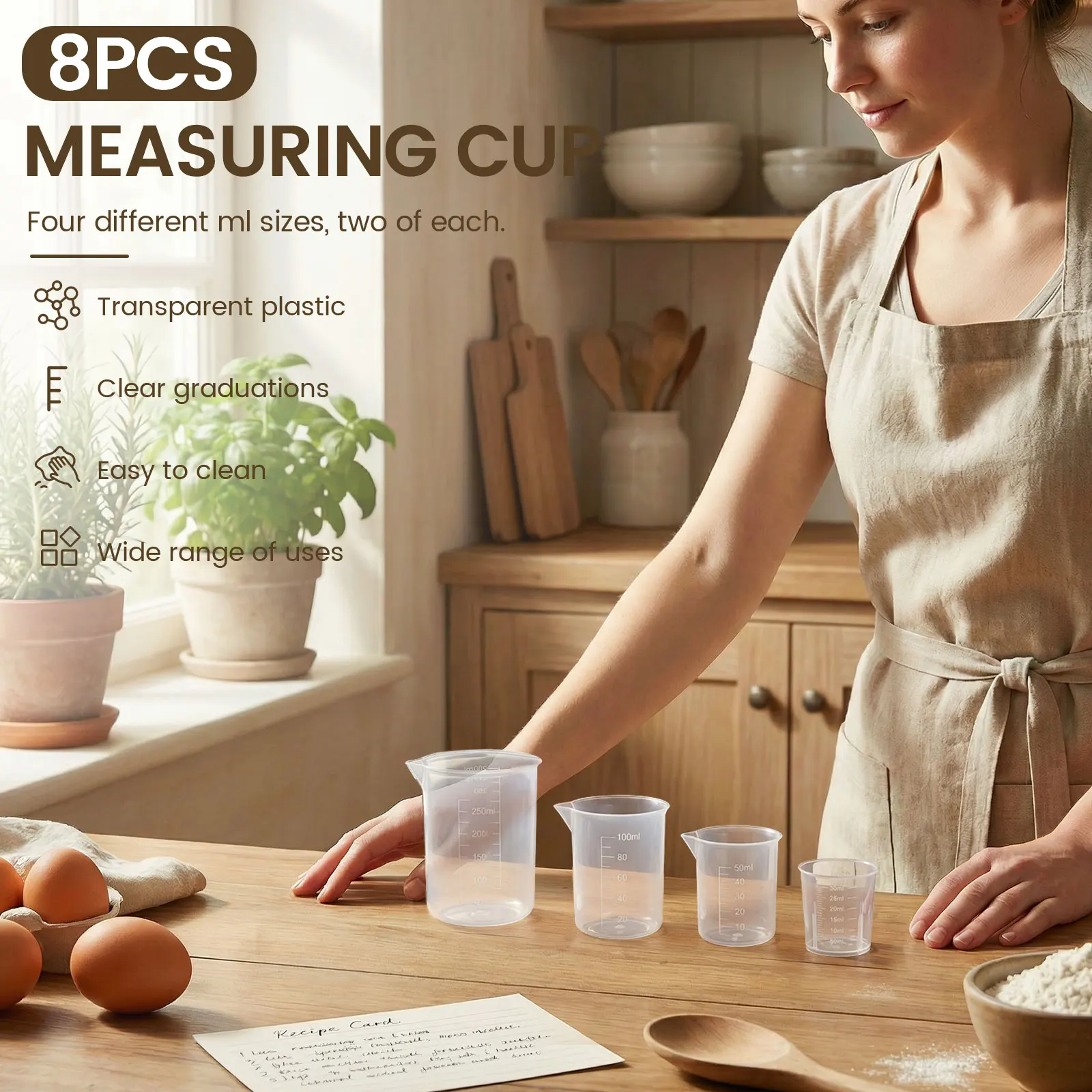 8 Pcs Plastic Measuring Cup Se – Plastic Cup 50Pcs recenzja i cena