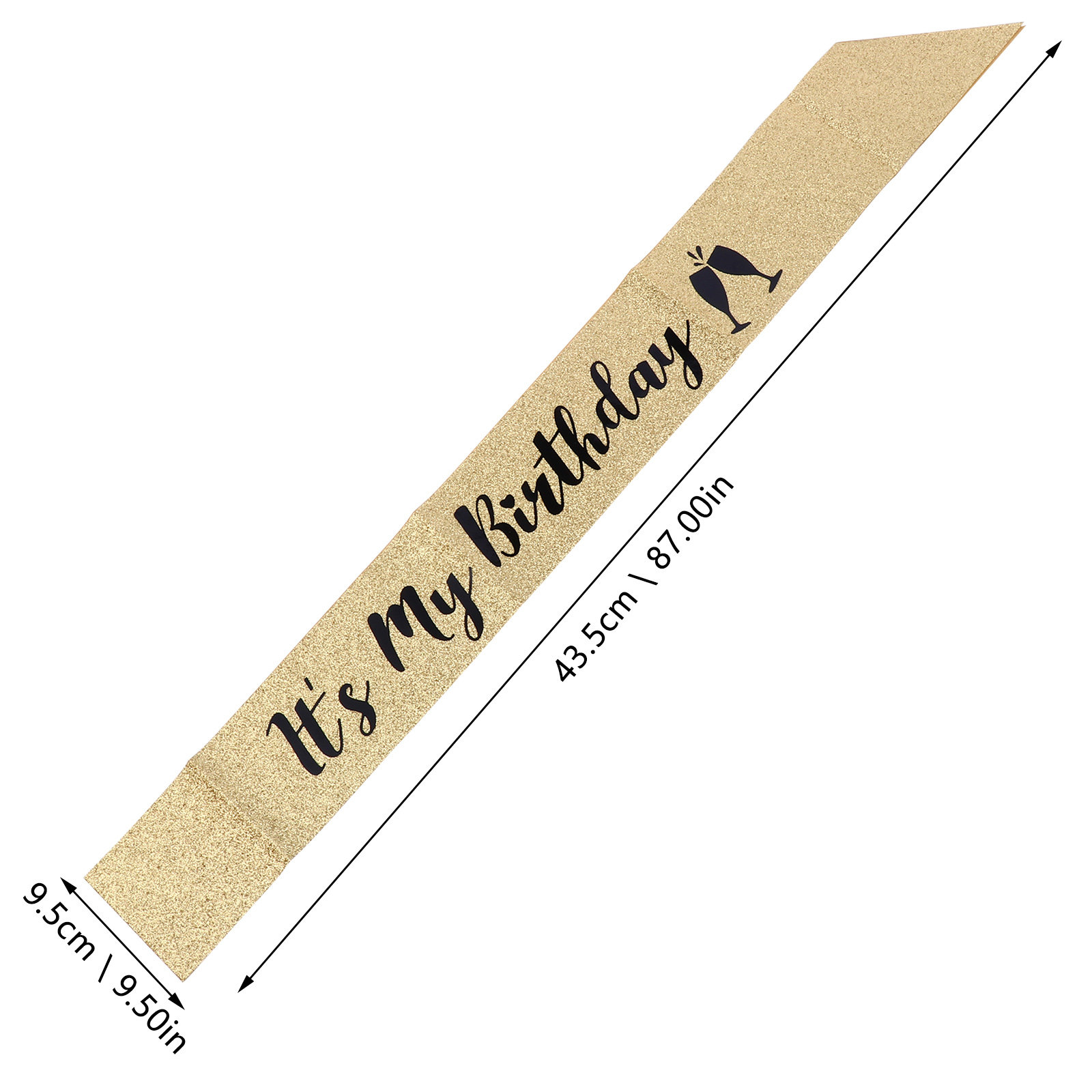 1 pc Birthday Shoulder Sash Gl – Birthday Sash Glitter recenzja i cena
