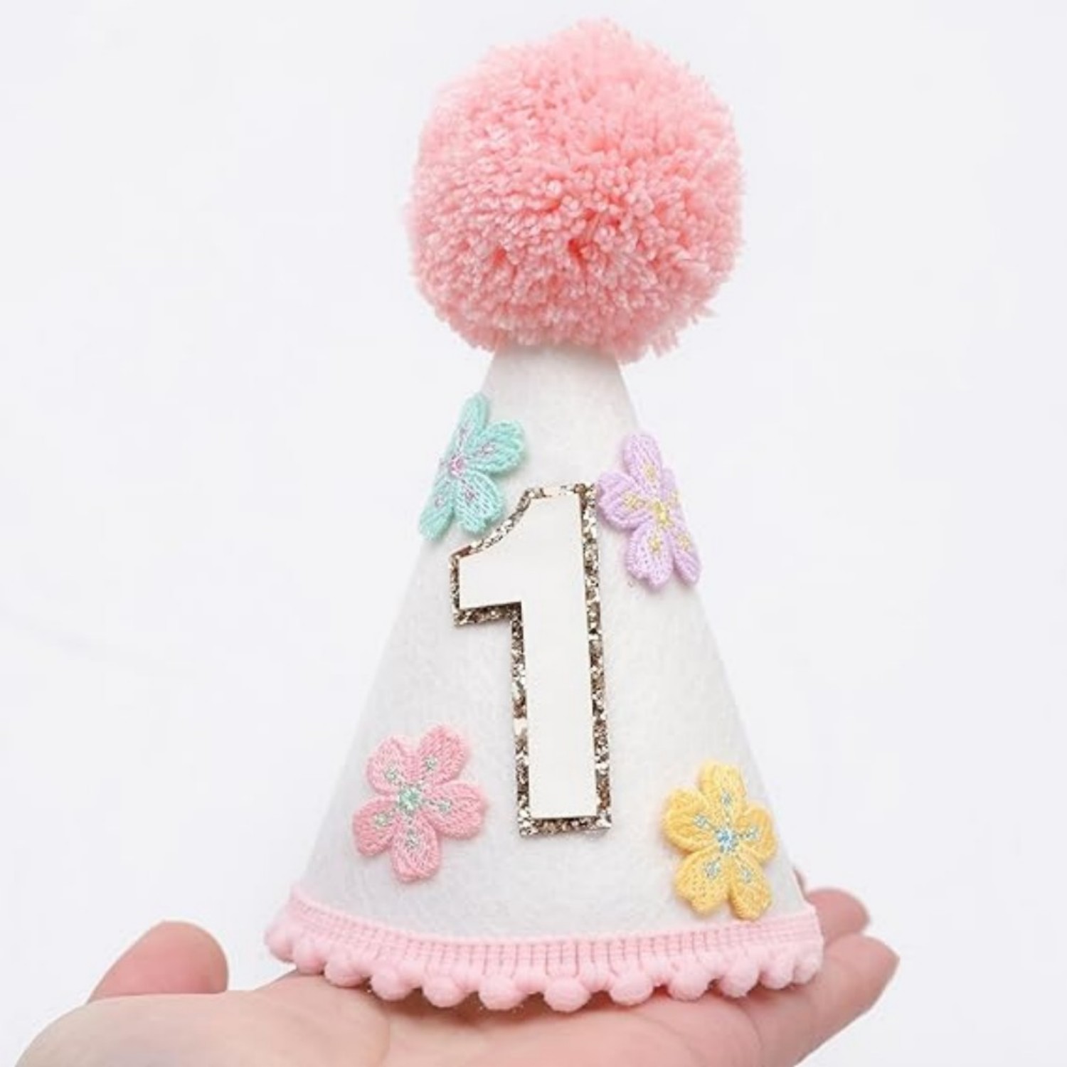 Colorful Floral Cone-Shaped Bi – Party Hat Cone recenzja i cena