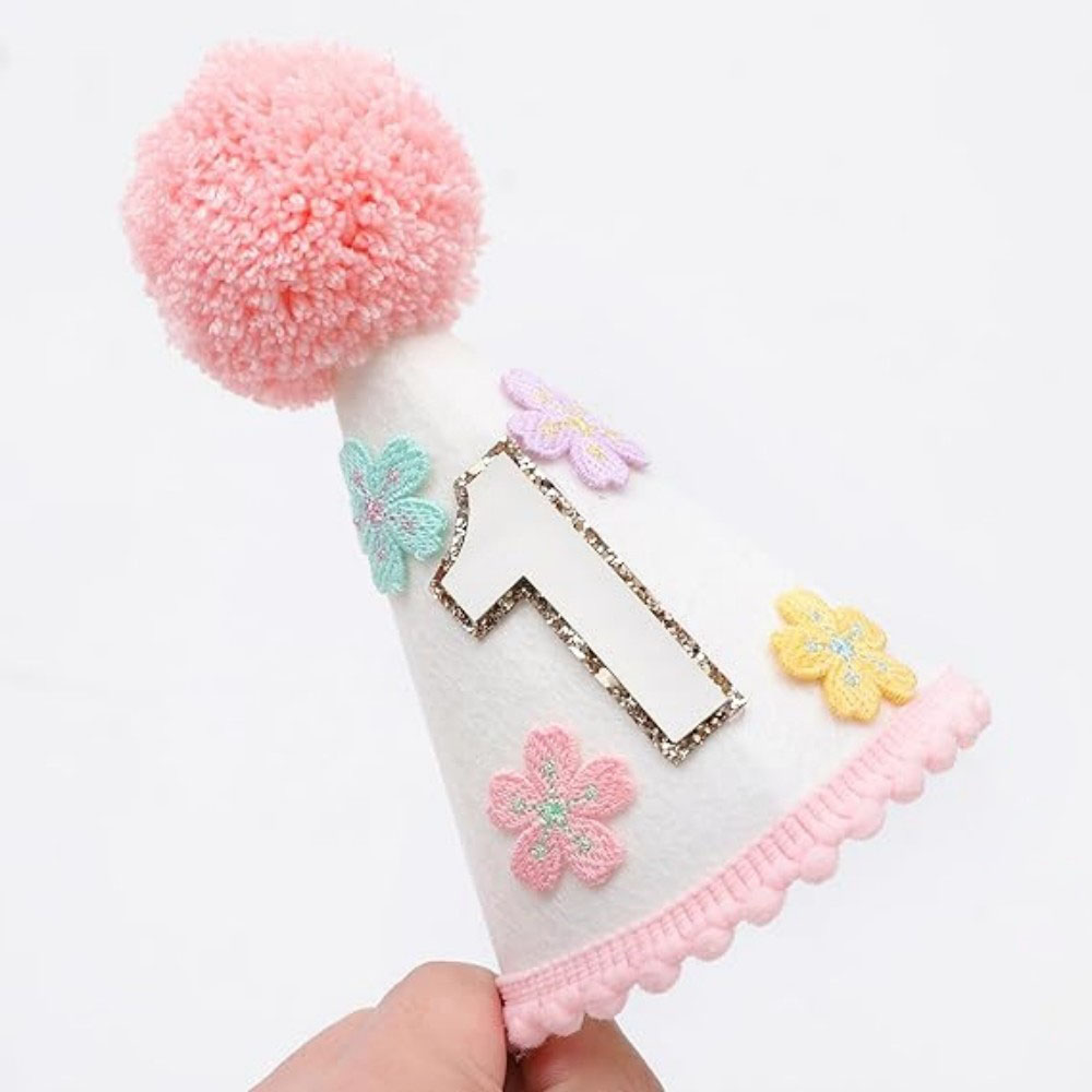 Colorful Floral Cone-Shaped Bi – Party Hat Cone recenzja i cena