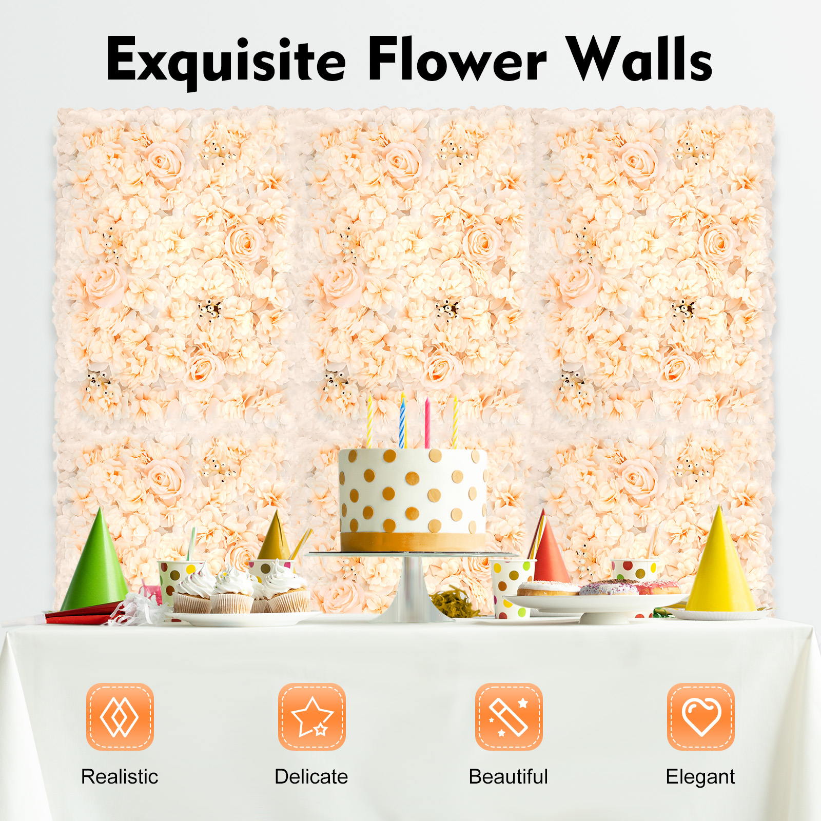 Event Background Decorative Pa – Flower Wall Panel recenzja i cena