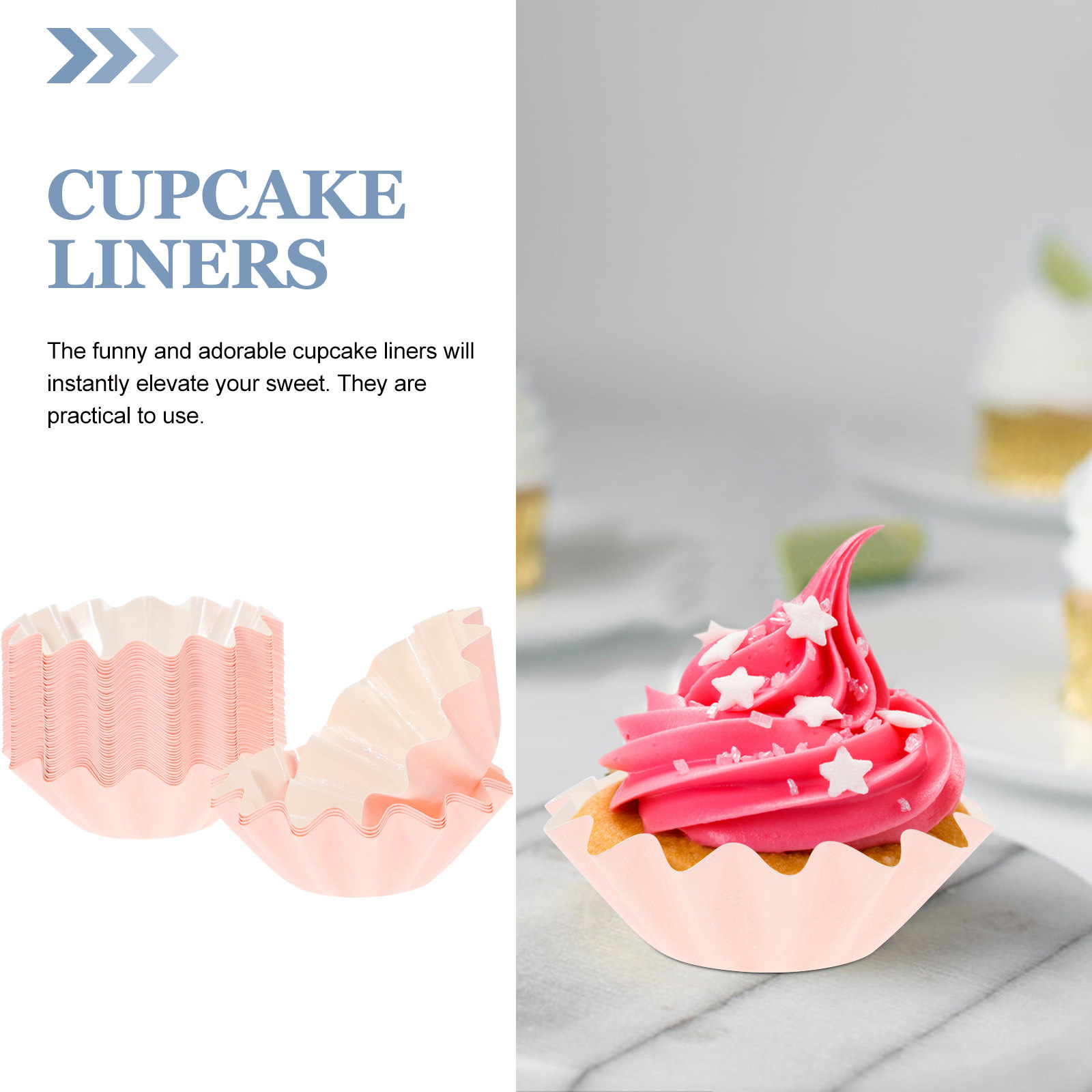 50Pcs Cupcake Baking Cups Jung – Plastic Cup 50Pcs recenzja i cena