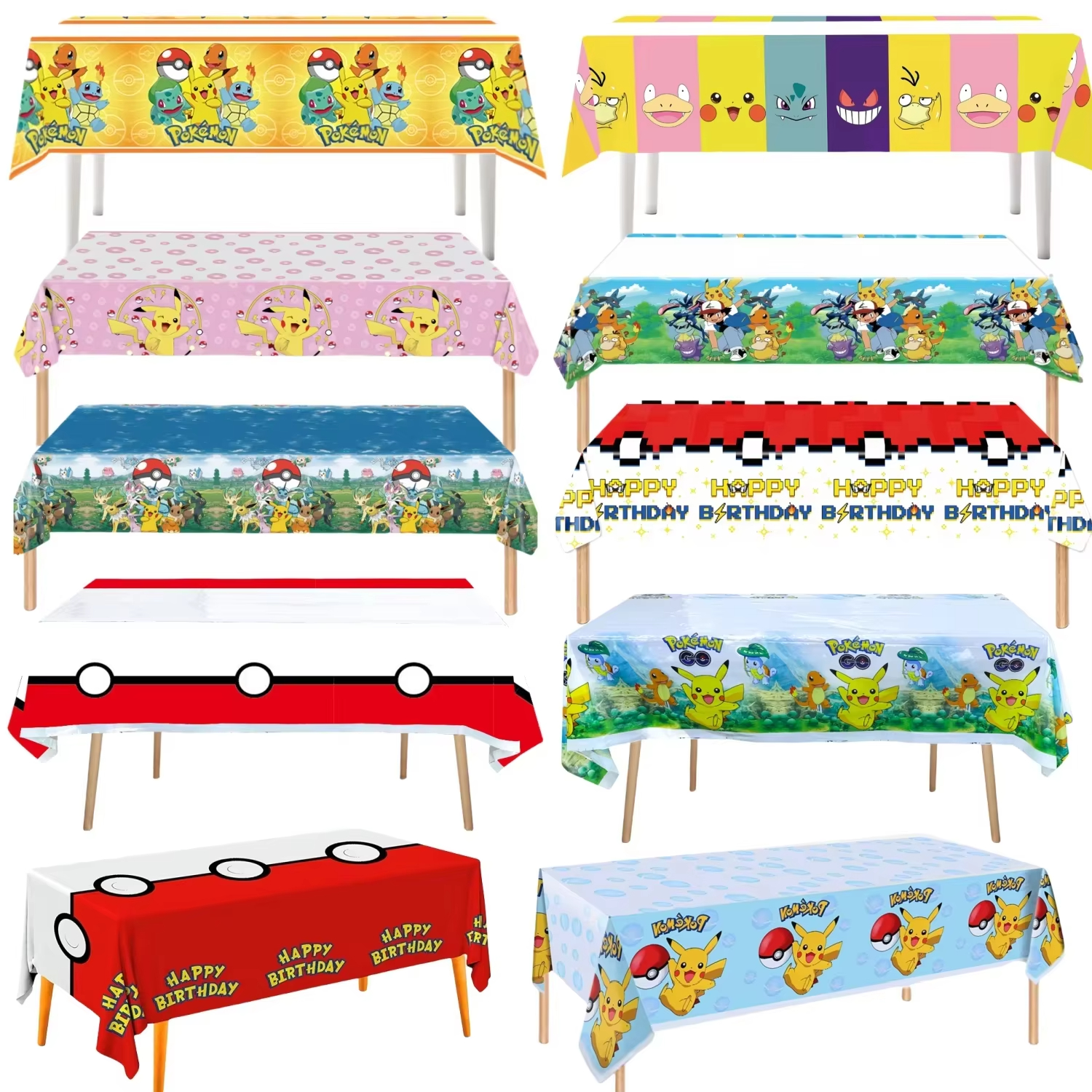 Pokemon Tablecloth Birthday Pa – Table Cloth Disposable recenzja i cena