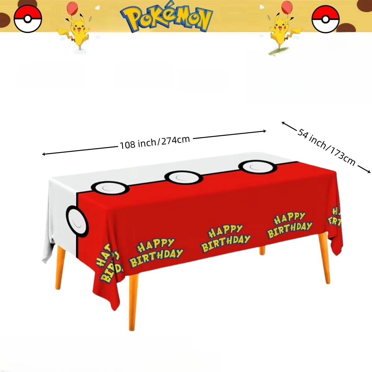 Pokemon Tablecloth Birthday Pa – Table Cloth Disposable recenzja i cena