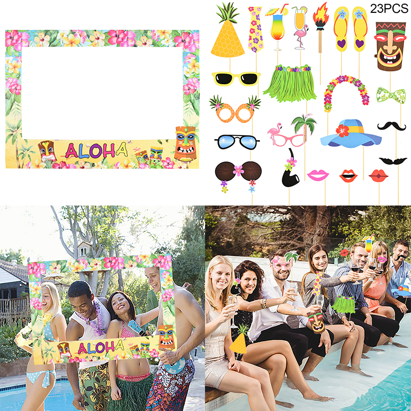 Hawaiian Party Aloha Photo Boo – Photo Booth Frame recenzja i cena