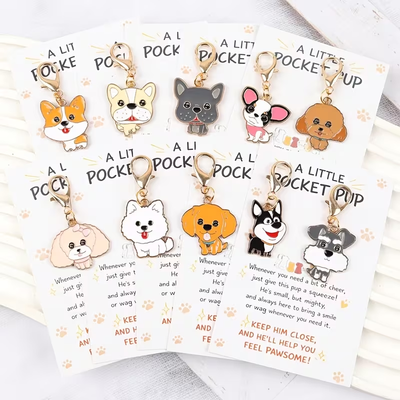 10 Cute Cartoon Puppy Keychain – Supply Event recenzja i cena