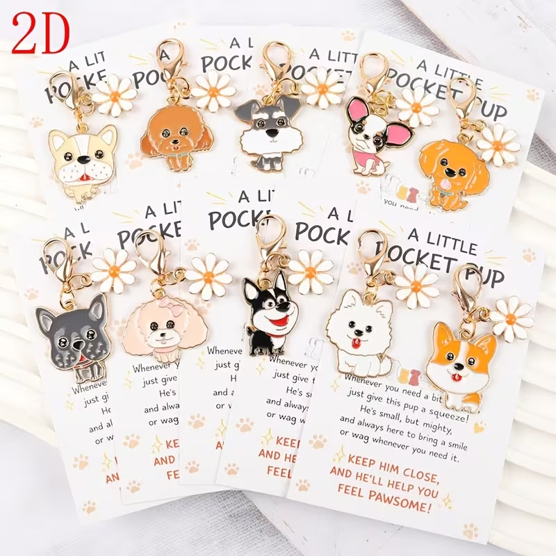 10 Cute Cartoon Puppy Keychain – Supply Event recenzja i cena