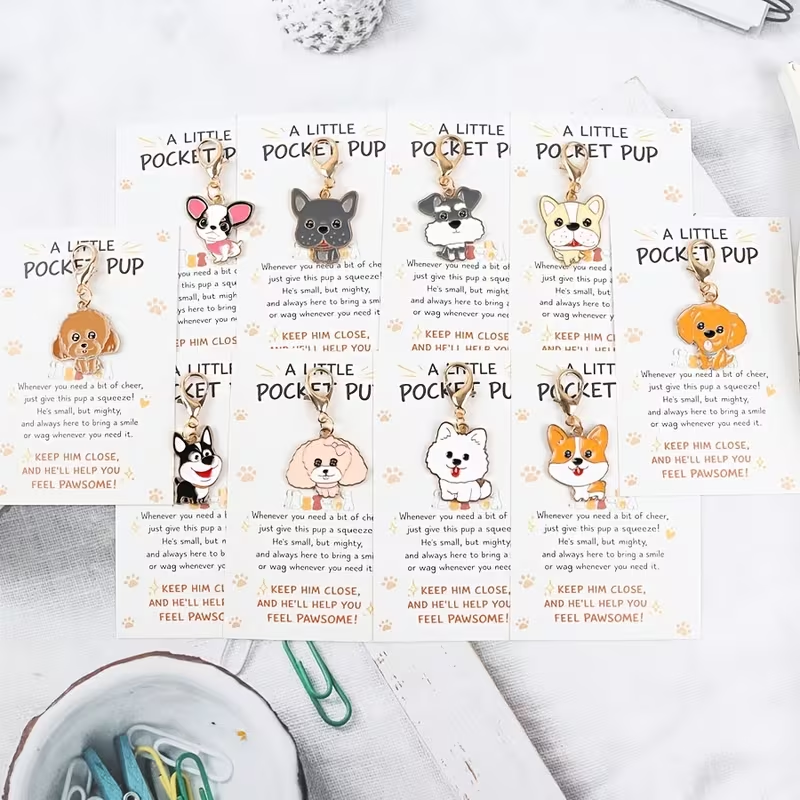 10 Cute Cartoon Puppy Keychain – Supply Event recenzja i cena