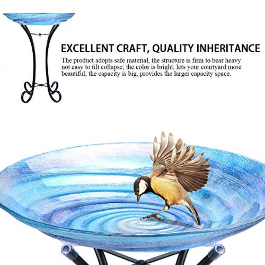MUMTOP Outdoor Glass Birdbath  – Event Support recenzja i cena
