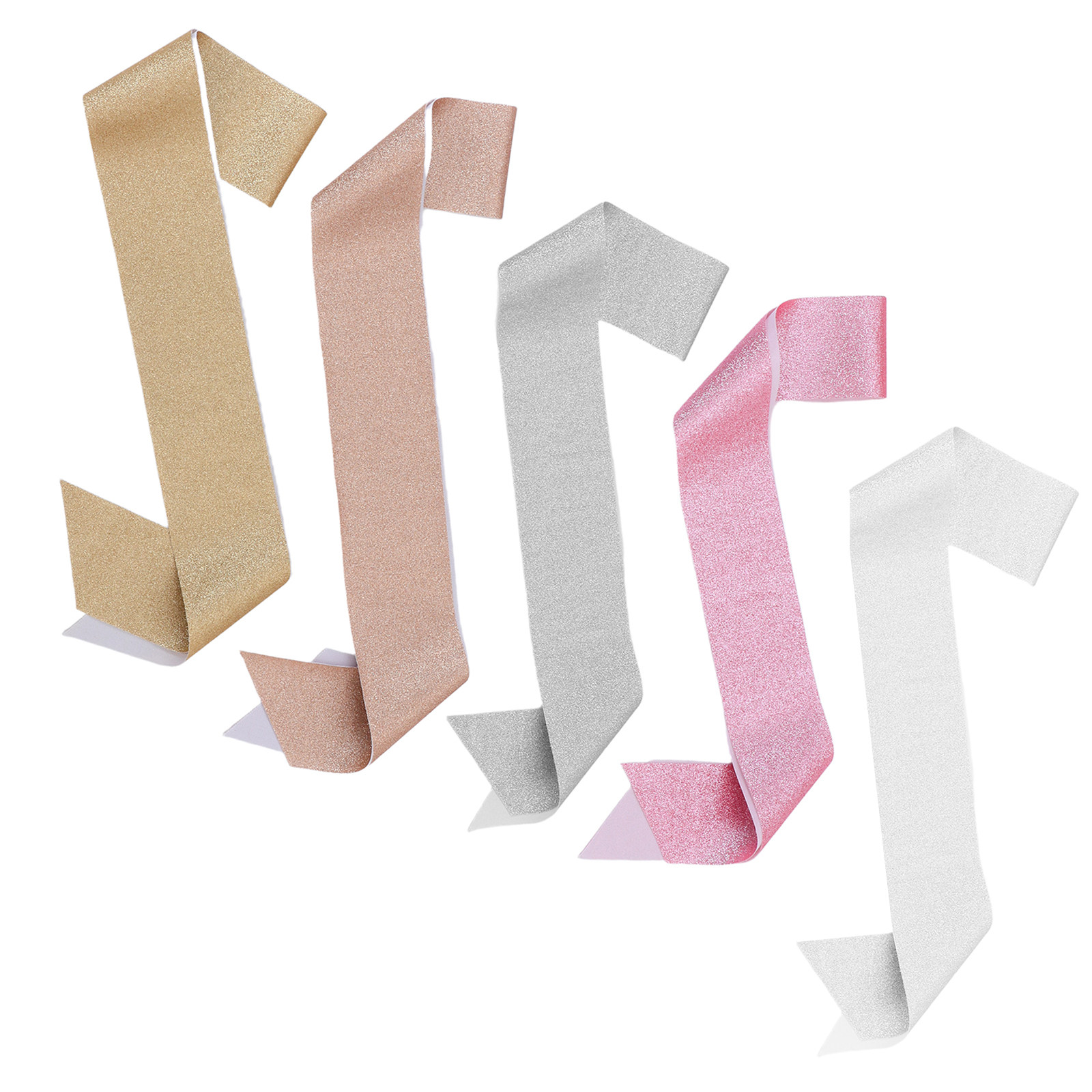 5Pcs Gold Glitter Sash Blank D – Birthday Sash Glitter recenzja i cena