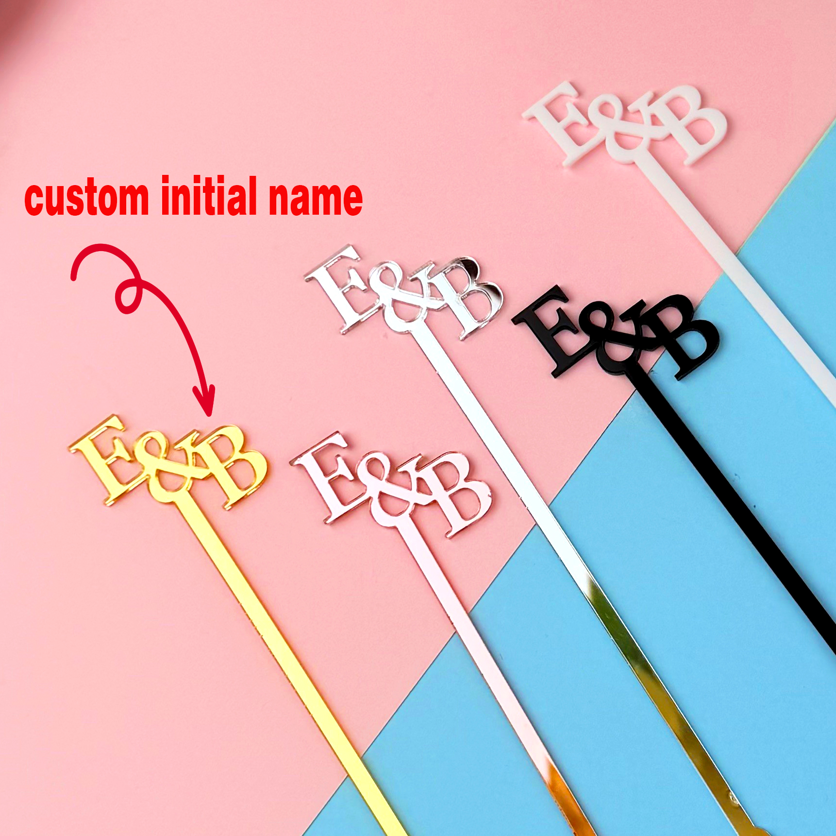 20pcs/50pcs Custom Initial Nam – Centerpiece Stick recenzja i cena