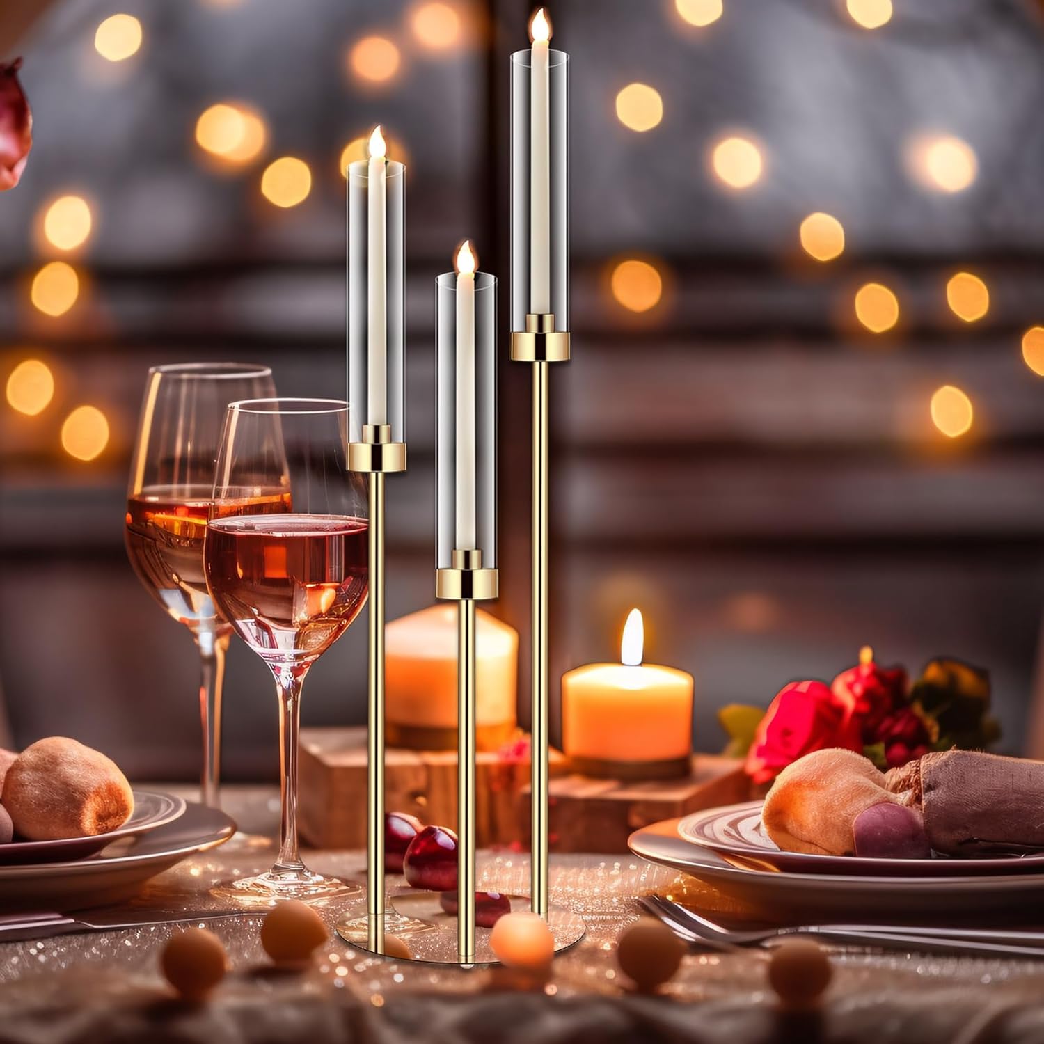 1 Set Acrylic Candelabra Cente – Centerpiece Stick recenzja i cena