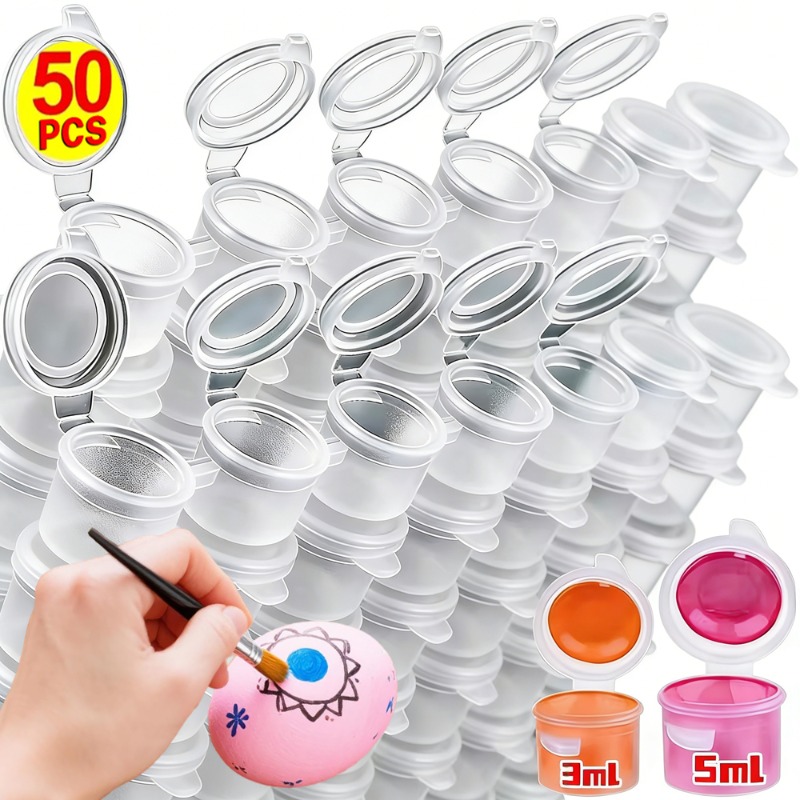 10/30/50PCS Empty Paint Pots M – Plastic Cup 50Pcs recenzja i cena