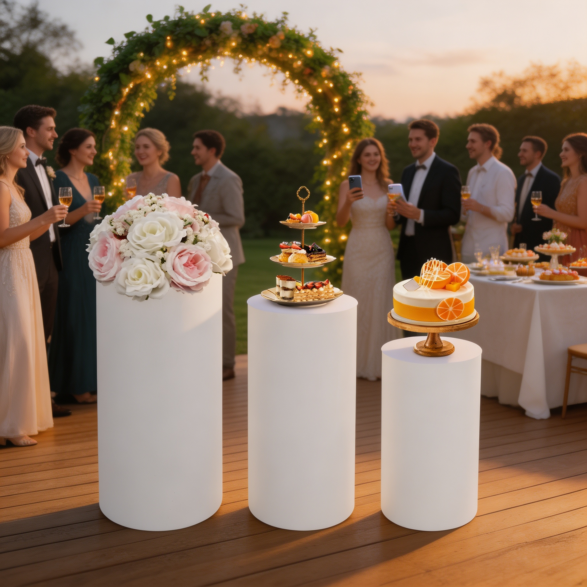 Pedestal Display Stand Cylinde – Event Launch Party recenzja i cena