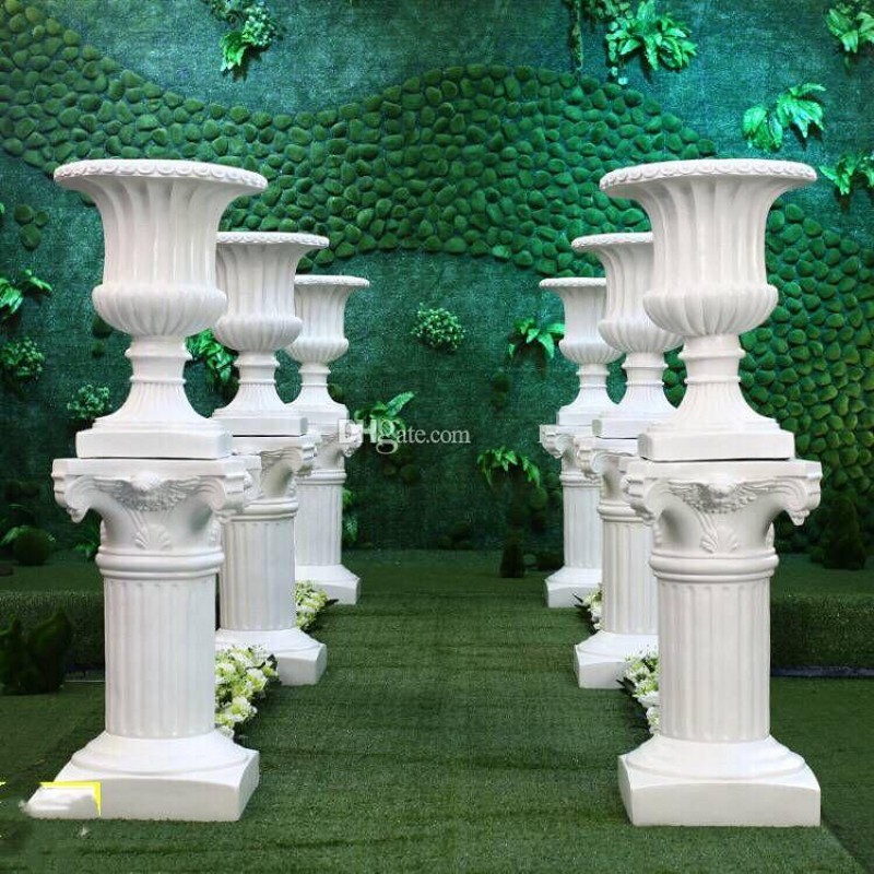 Gold White Plastic Roman Colum – Event Party Shop recenzja i cena