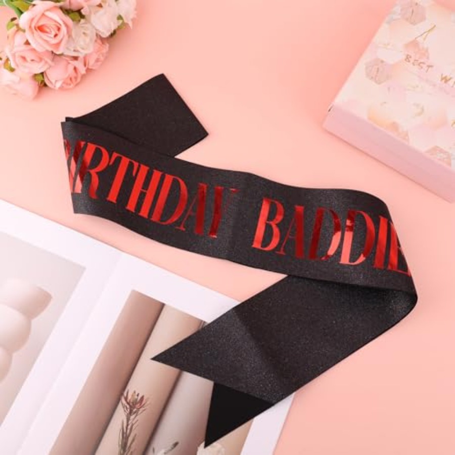 Birthday Baddie Sash, Glitter  – Birthday Sash Glitter recenzja i cena