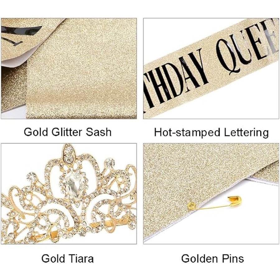 Birthday Queen Sash & Rhinesto – Birthday Sash Glitter recenzja i cena