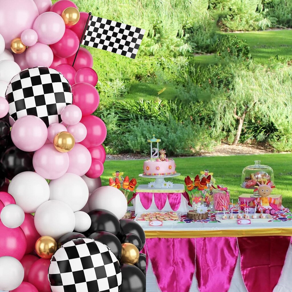 116Pcs Pink Race Car Balloon A – Balloon Arch Kit recenzja i cena