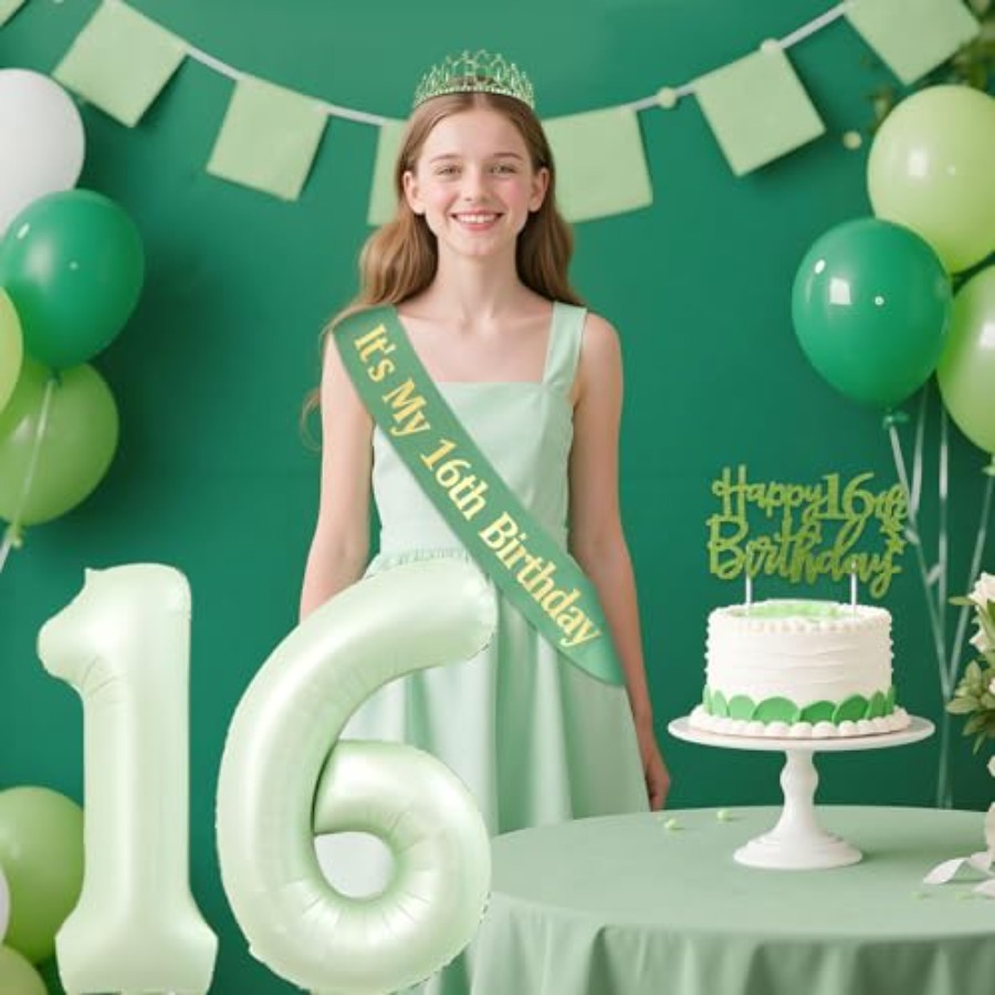 Birthday Decorations for Girls – Birthday Sash Glitter recenzja i cena