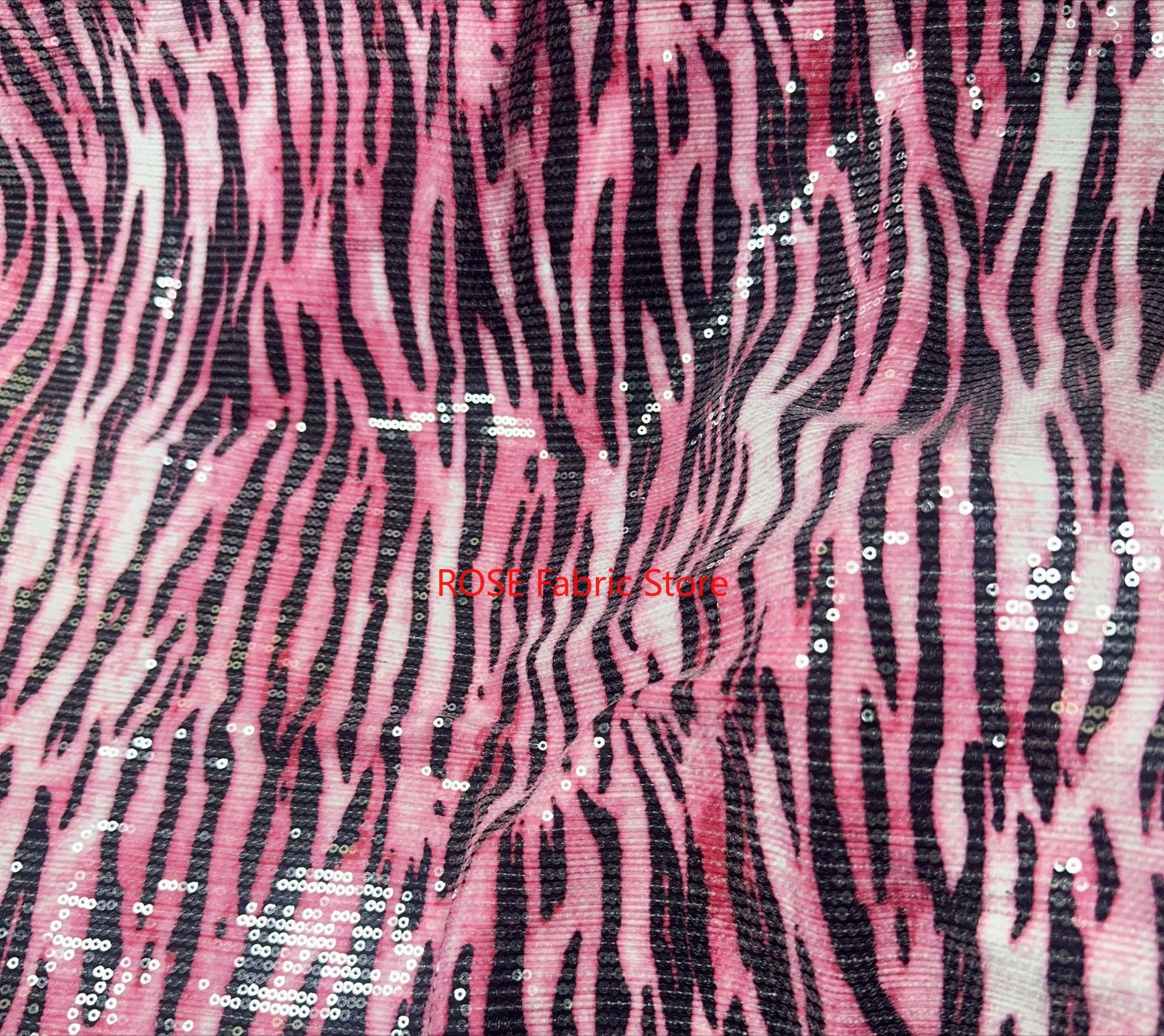 Zebra sequined pattern embroid – Glitter Tablecloth recenzja i cena