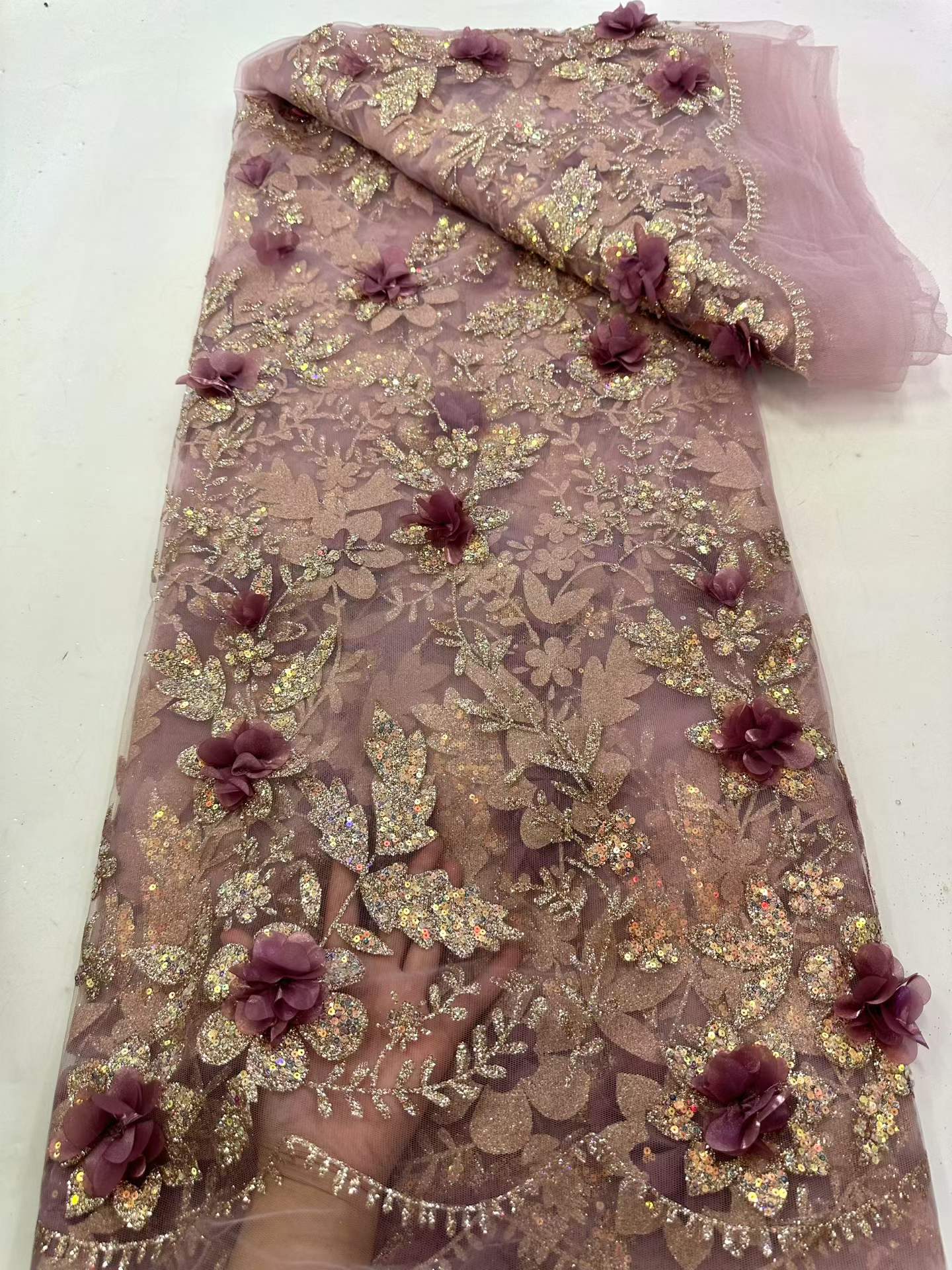 African Lace Fabric Embroidere – Glitter Tablecloth recenzja i cena