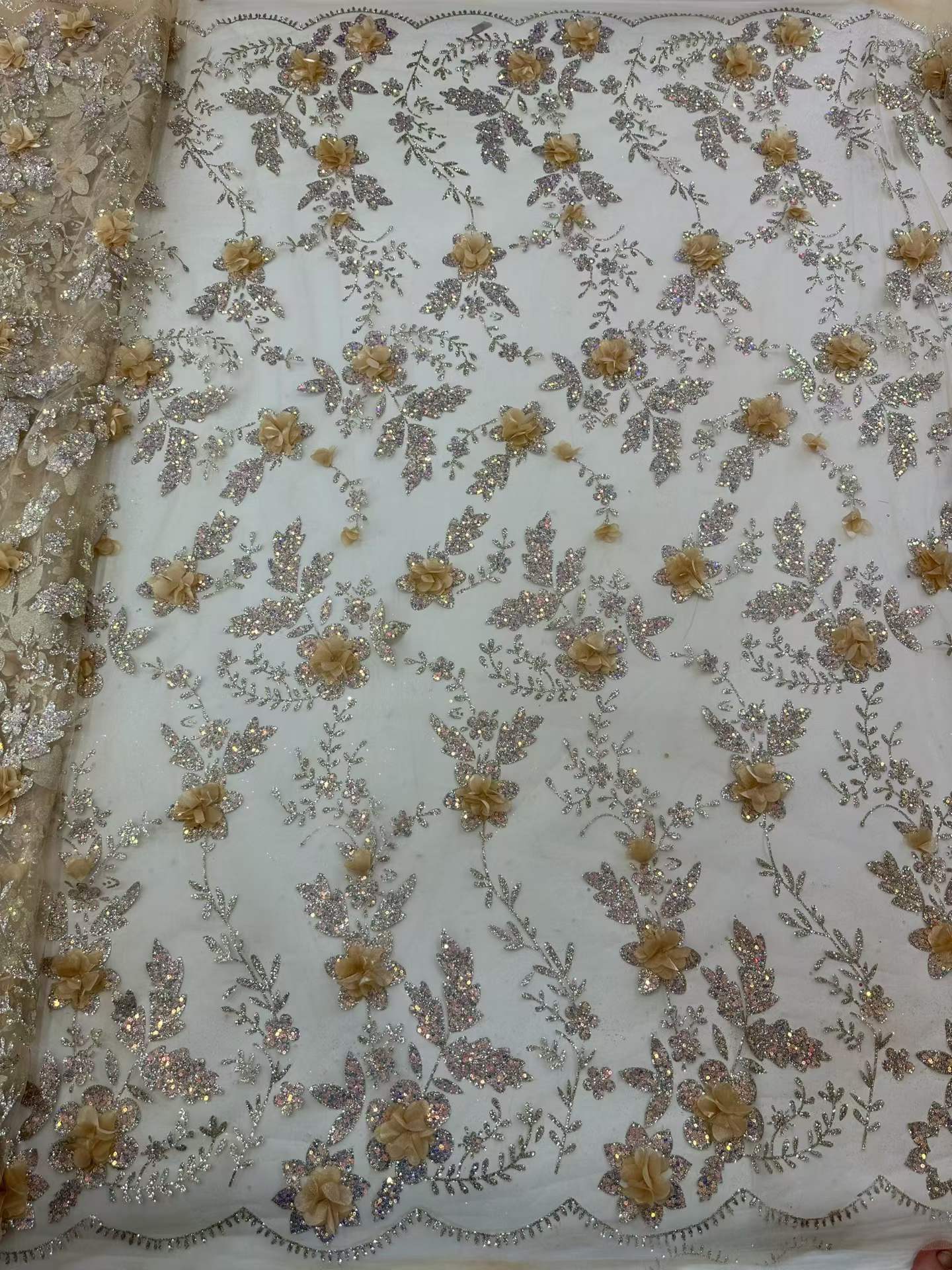 African Lace Fabric Embroidere – Glitter Tablecloth recenzja i cena