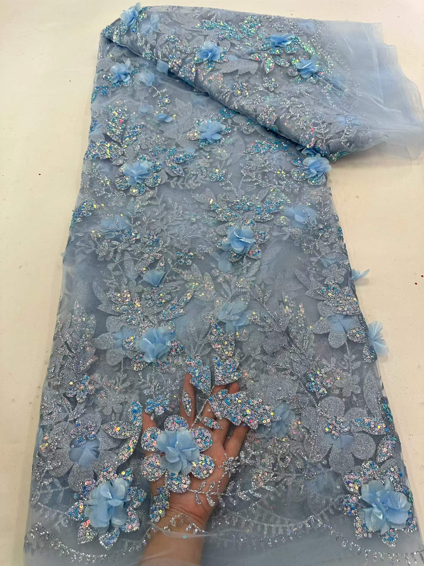 African Lace Fabric Embroidere – Glitter Tablecloth recenzja i cena