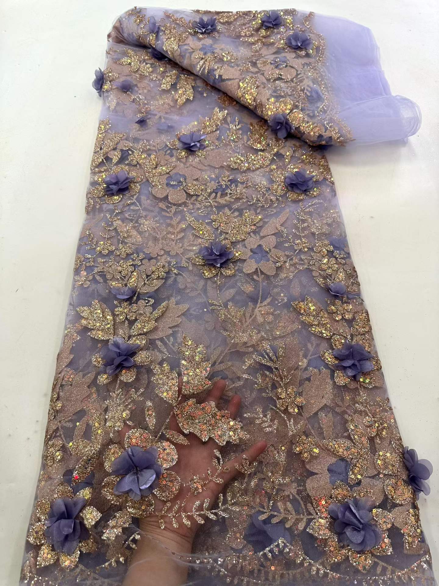 African Lace Fabric Embroidere – Glitter Tablecloth recenzja i cena