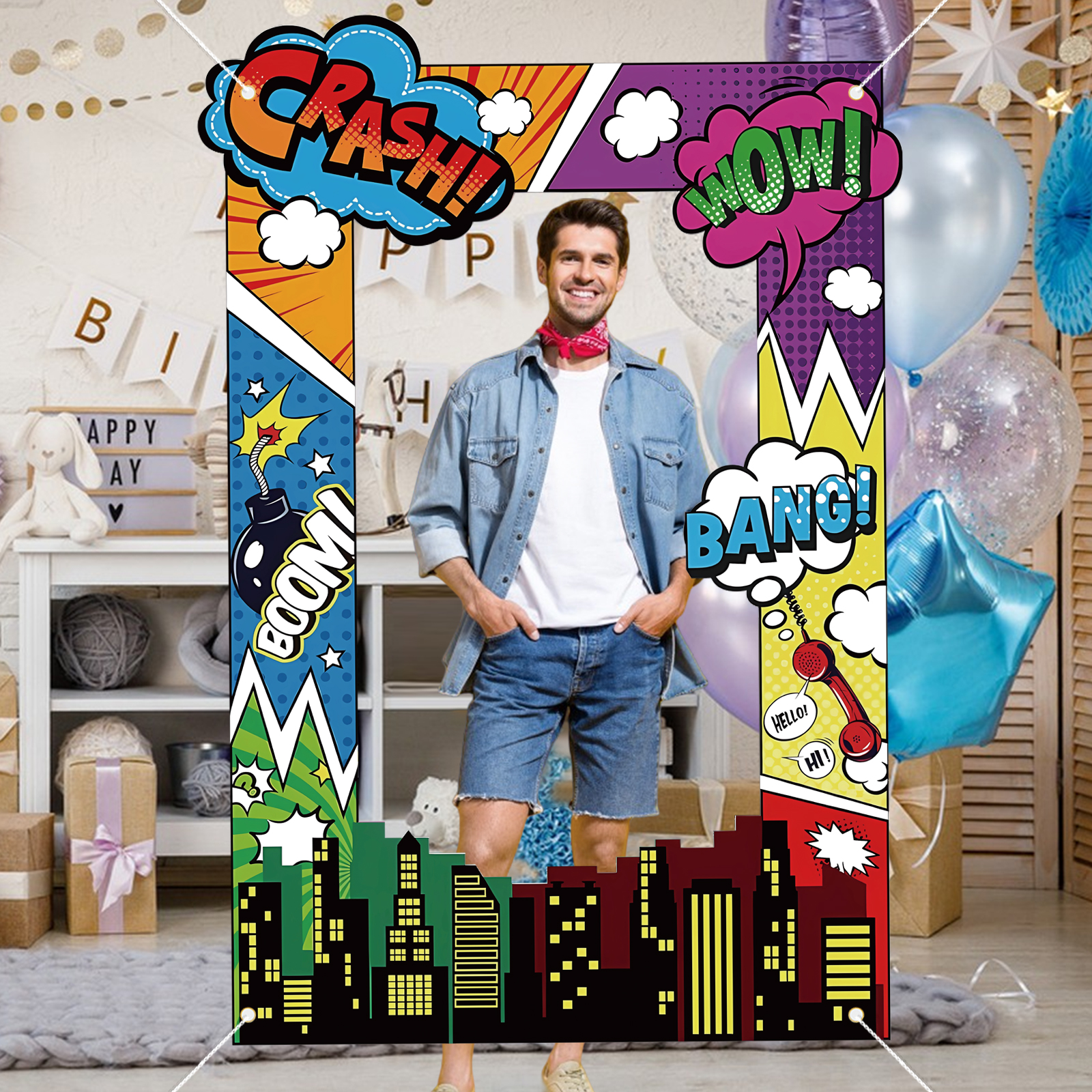 Super Hero Photo Prop Hero Bir – Photo Booth Frame recenzja i cena