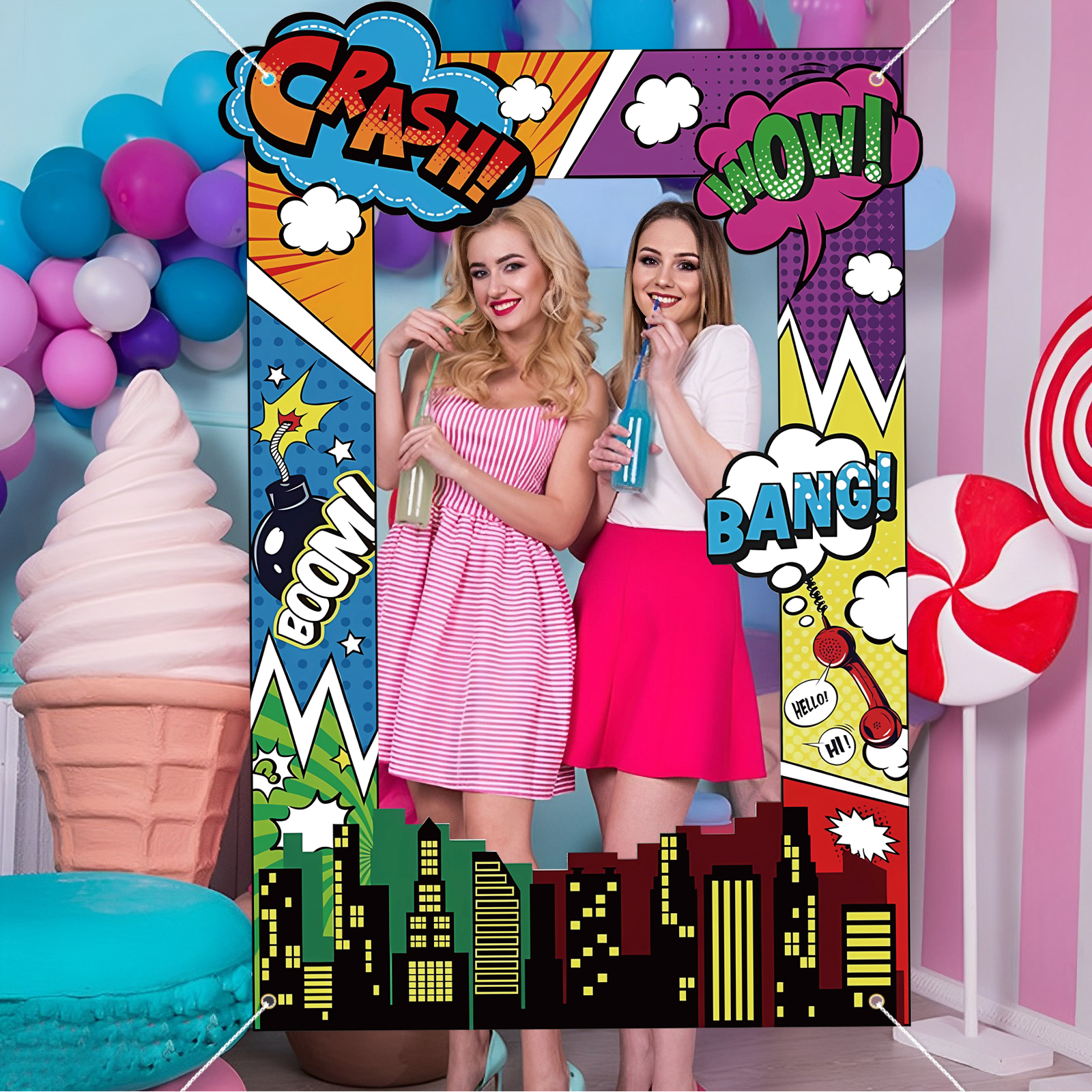 Super Hero Photo Prop Hero Bir – Photo Booth Frame recenzja i cena