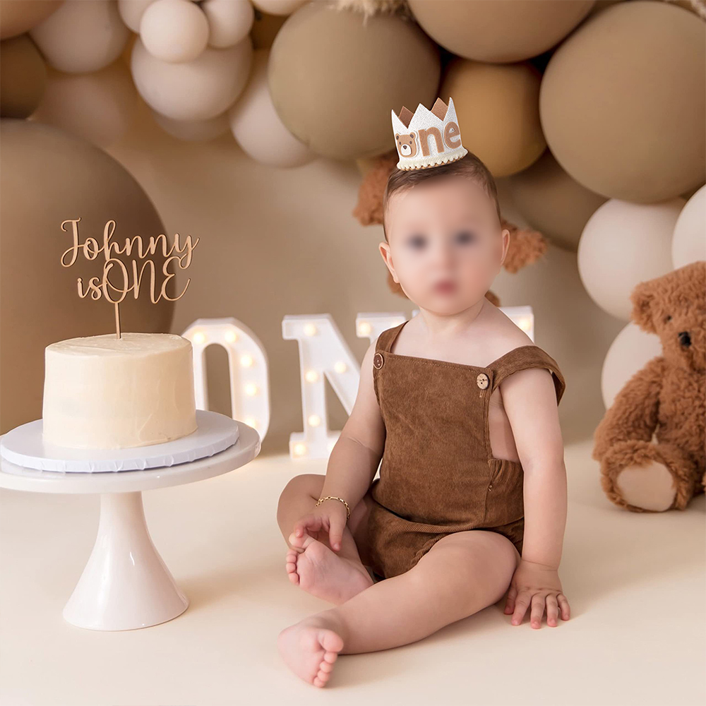 Cute Bear Kids 1st Birthday Ha – Party Hat Cone recenzja i cena