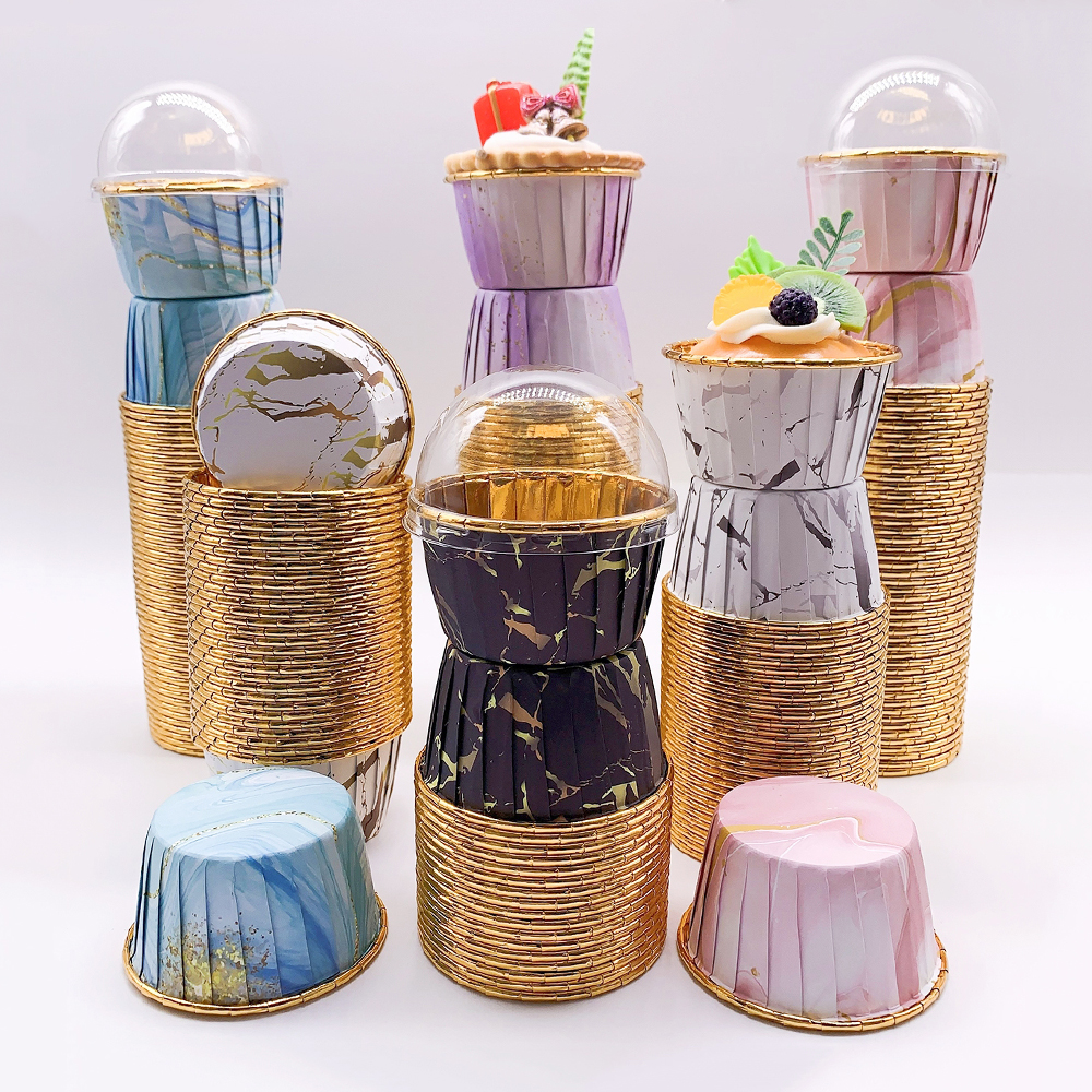 Set, 50pcs Disposable Cupcake  – Plastic Cup 50Pcs recenzja i cena