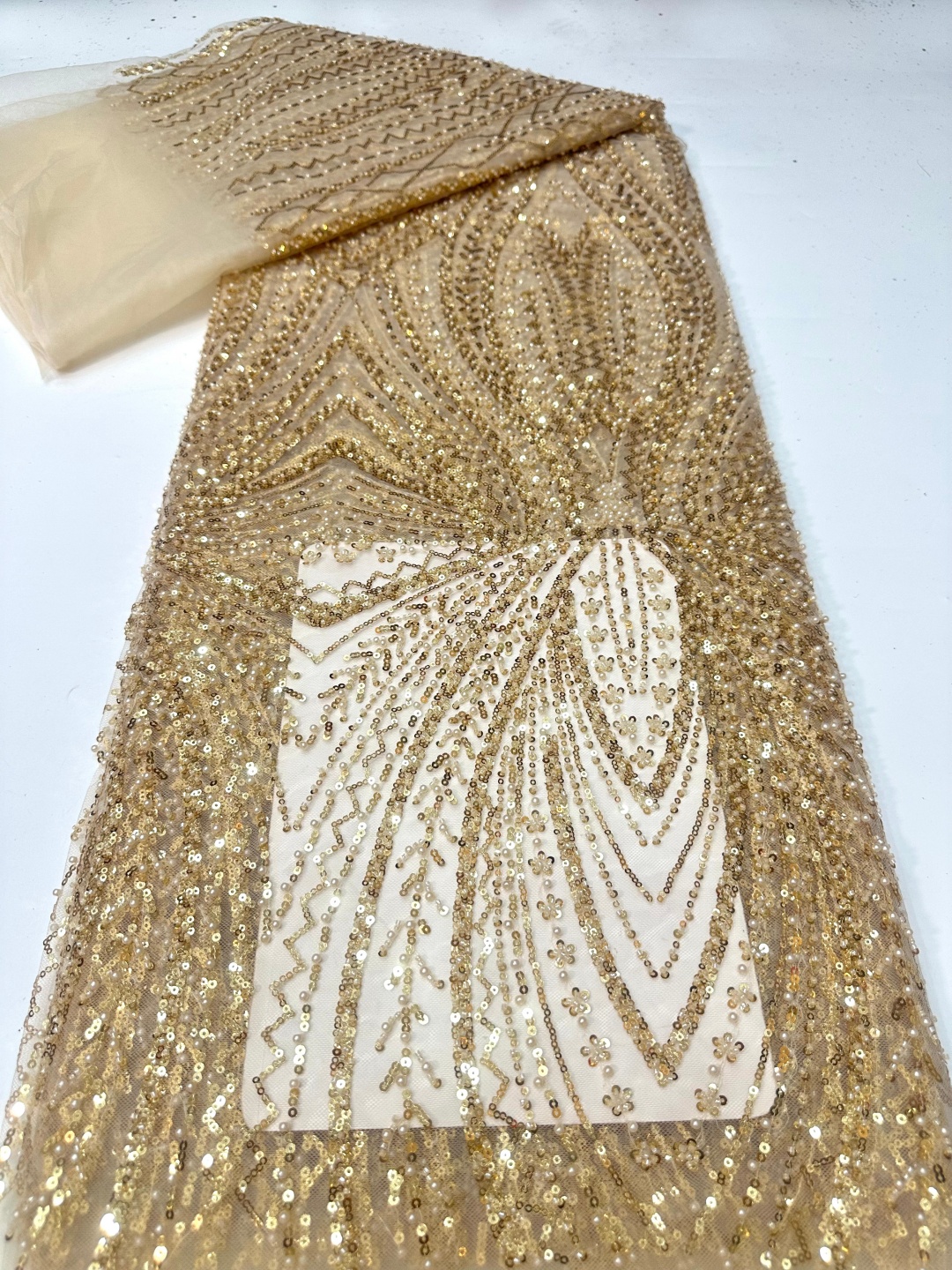African Lace Fabric Sequins Be – Glitter Tablecloth recenzja i cena