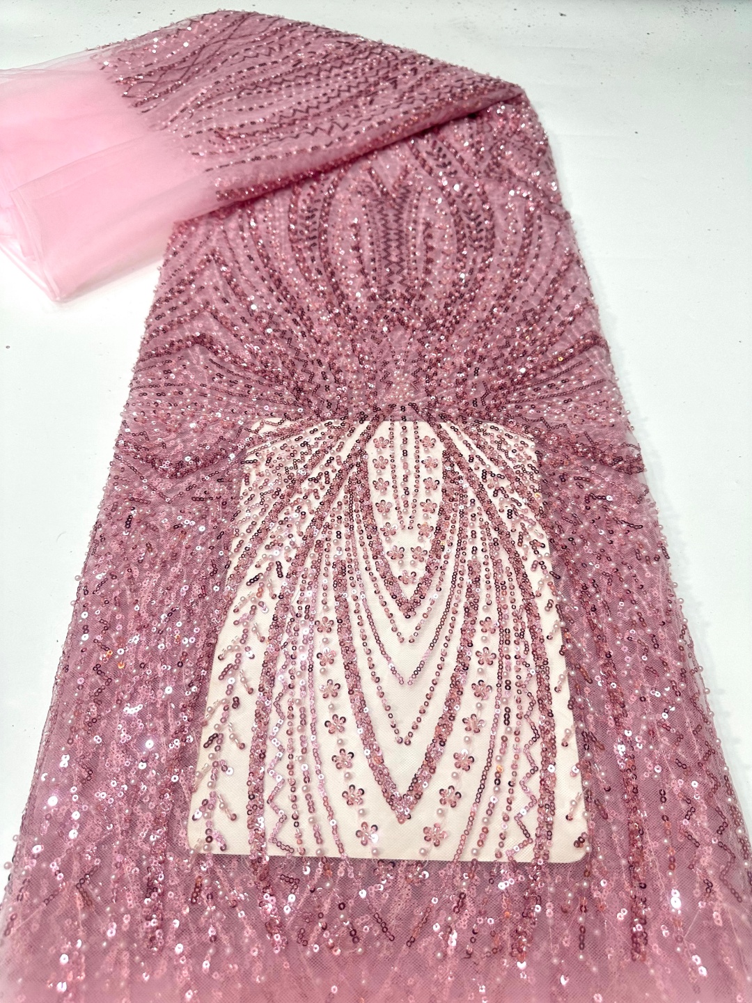 African Lace Fabric Sequins Be – Glitter Tablecloth recenzja i cena