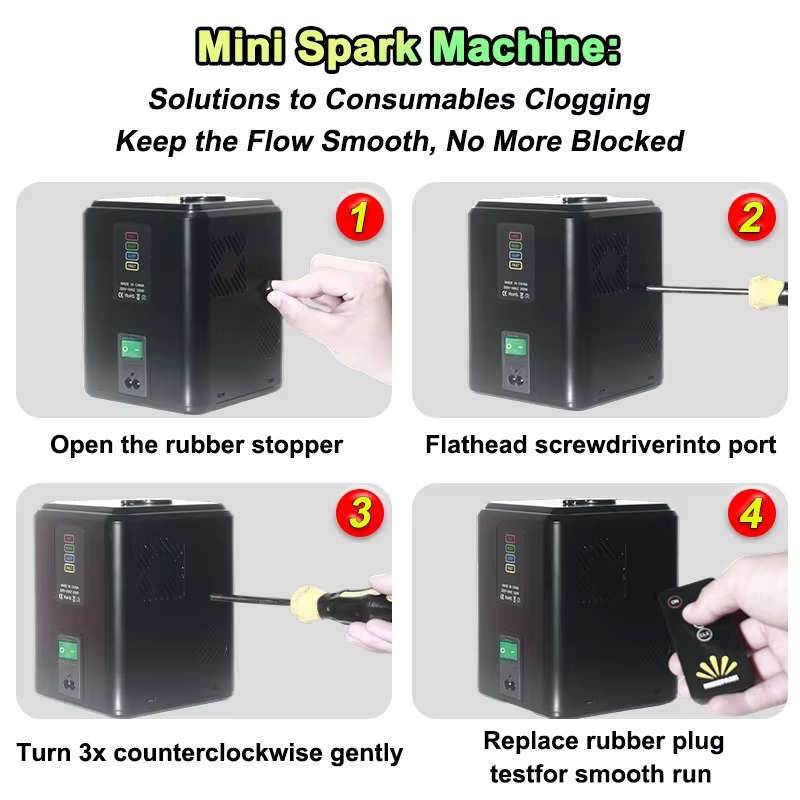 4PACK 350W Mini Cold Spark Mac – Event Party Dj recenzja i cena