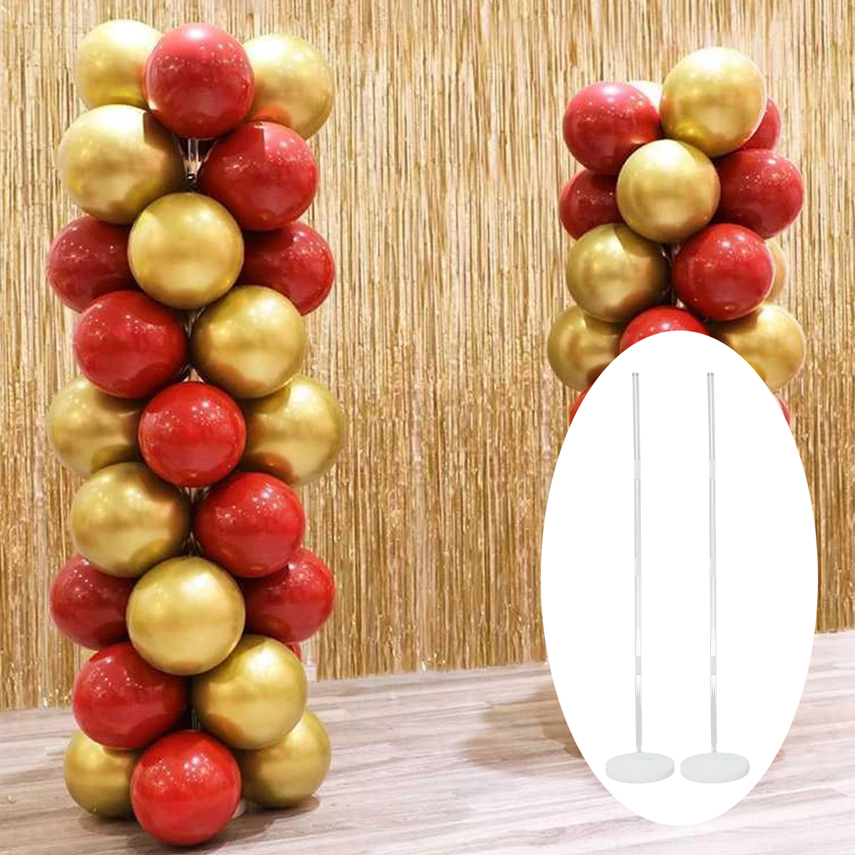 2Sets Balloon Column Stand Kit – Balloon Arch Kit recenzja i cena