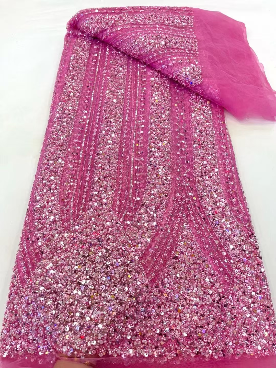 1 Yard Luxury african fabric f – Glitter Tablecloth recenzja i cena