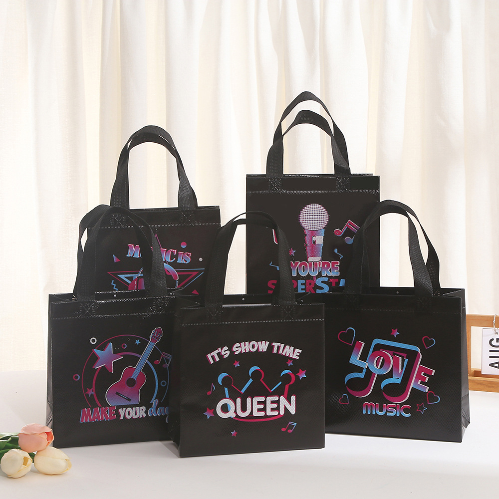 10Pcs Black Let's Rock Music T – Event Party Shop recenzja i cena