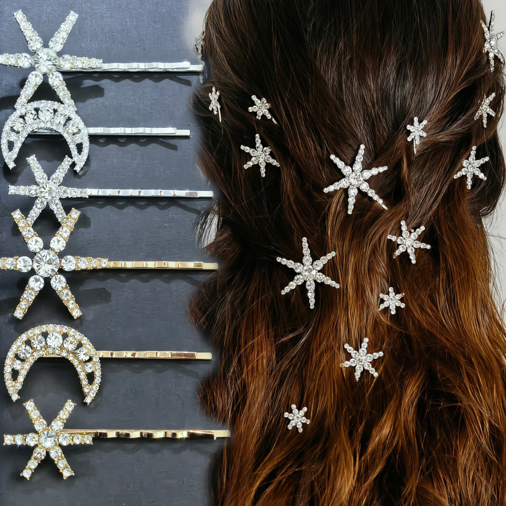 3/4 pcs set Crystal Star Hairp – Event Suppliers recenzja i cena