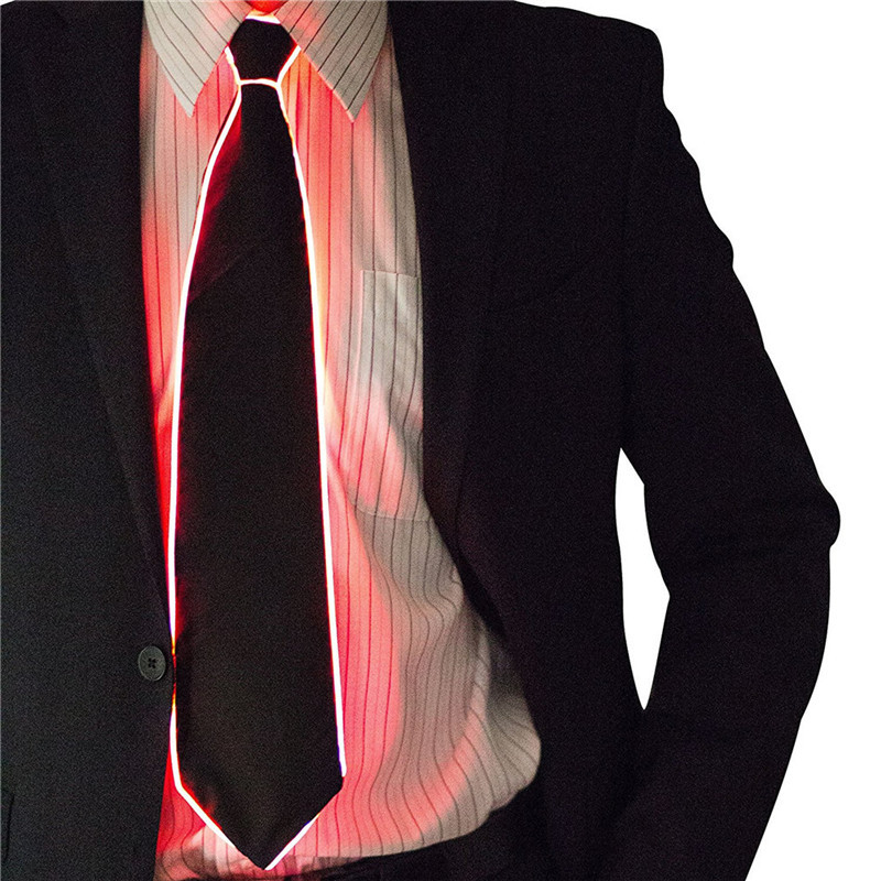 Men Glowing Tie EL Wire Neon L – Event Party Dj recenzja i cena