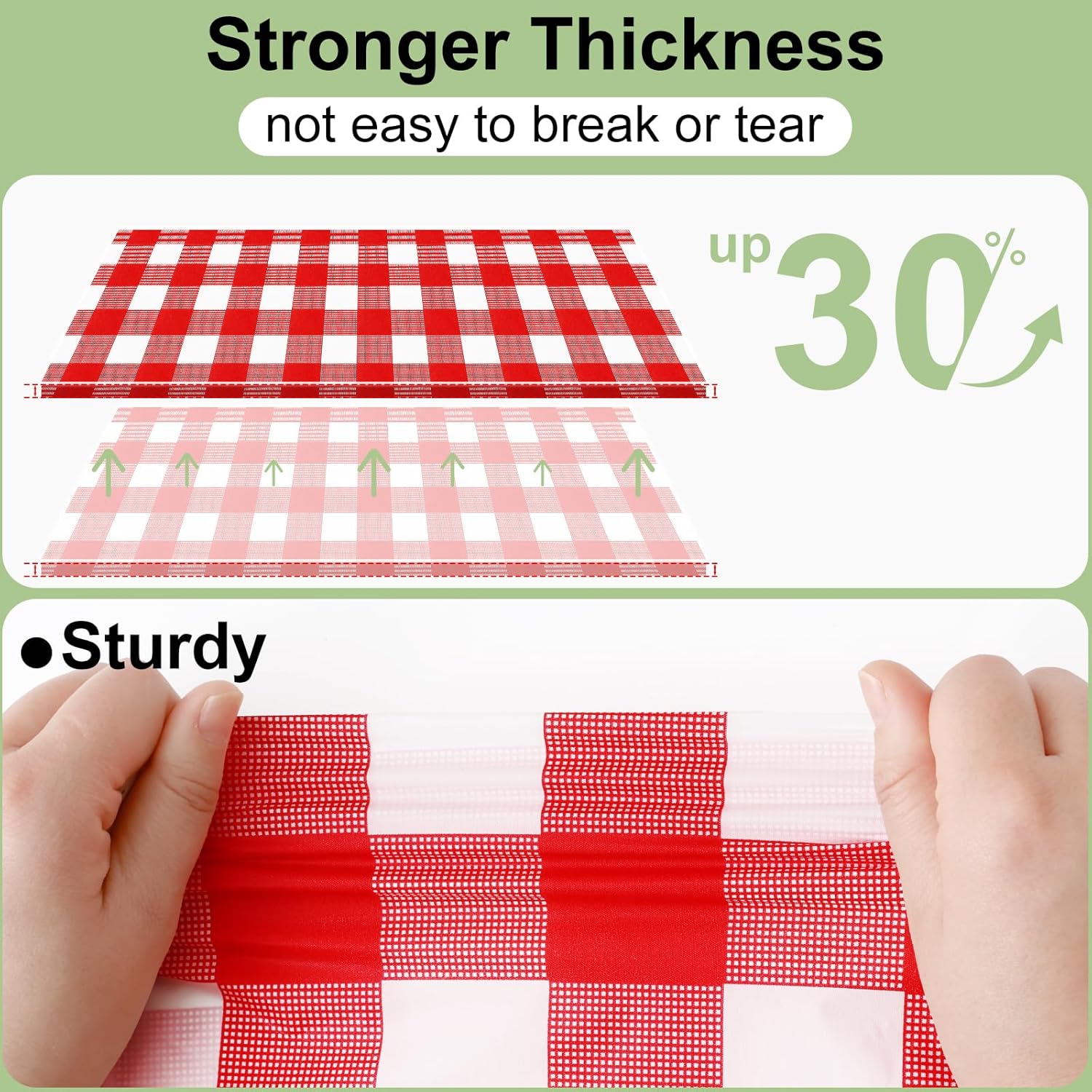 Rectangular Red White Checkere – Table Cloth Disposable recenzja i cena