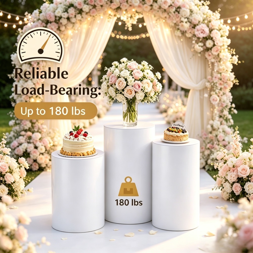 3/5Pcs White Cylinder Pedestal – Event Support recenzja i cena