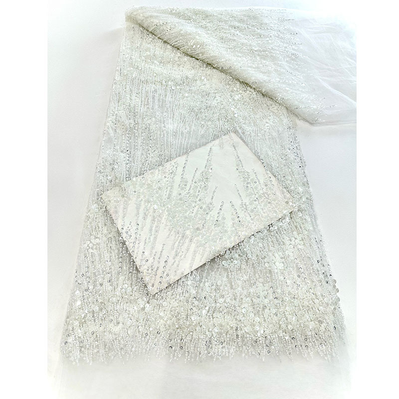 Beaded Sequins Embroidery Fabr – Glitter Tablecloth recenzja i cena