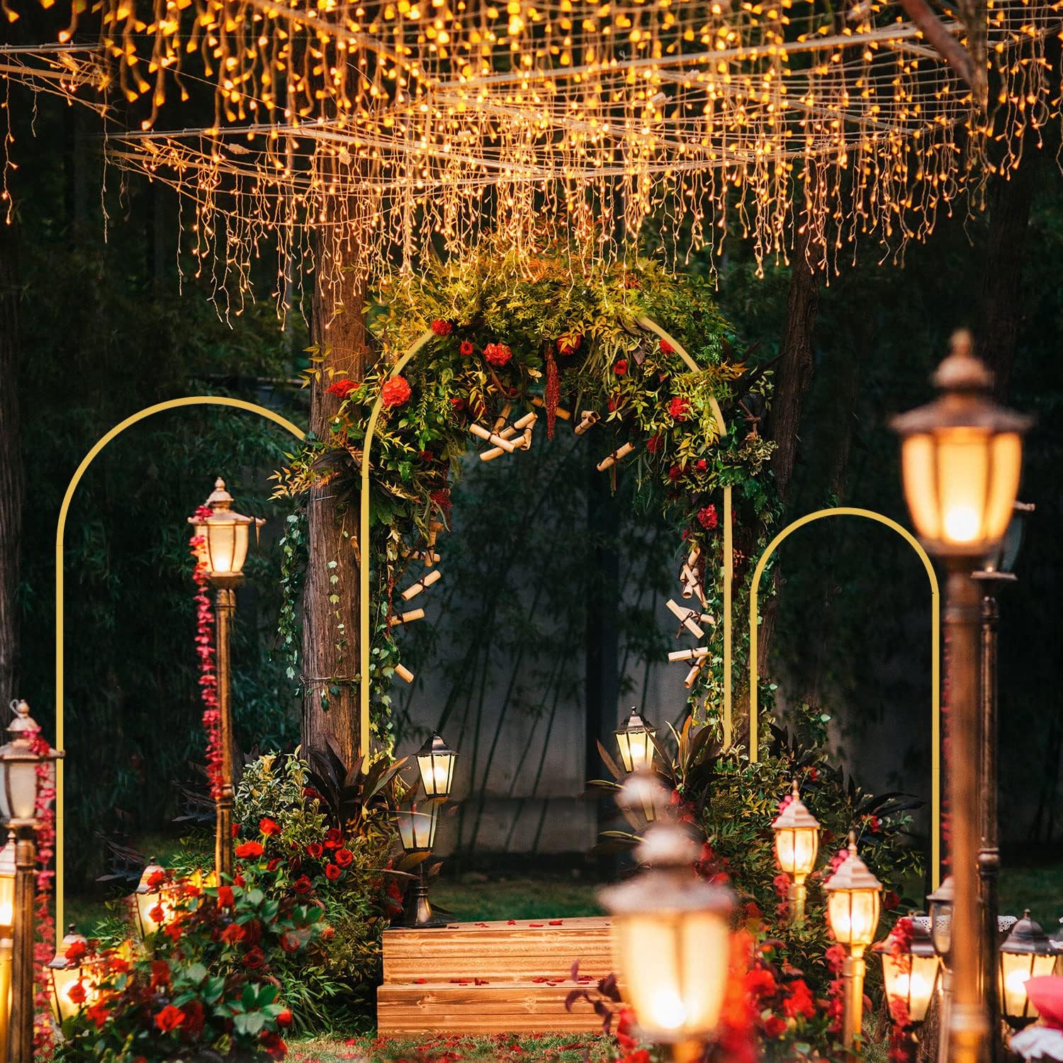 1pc Gold Metal Arch Backdrop S – Balloon Arch Kit recenzja i cena
