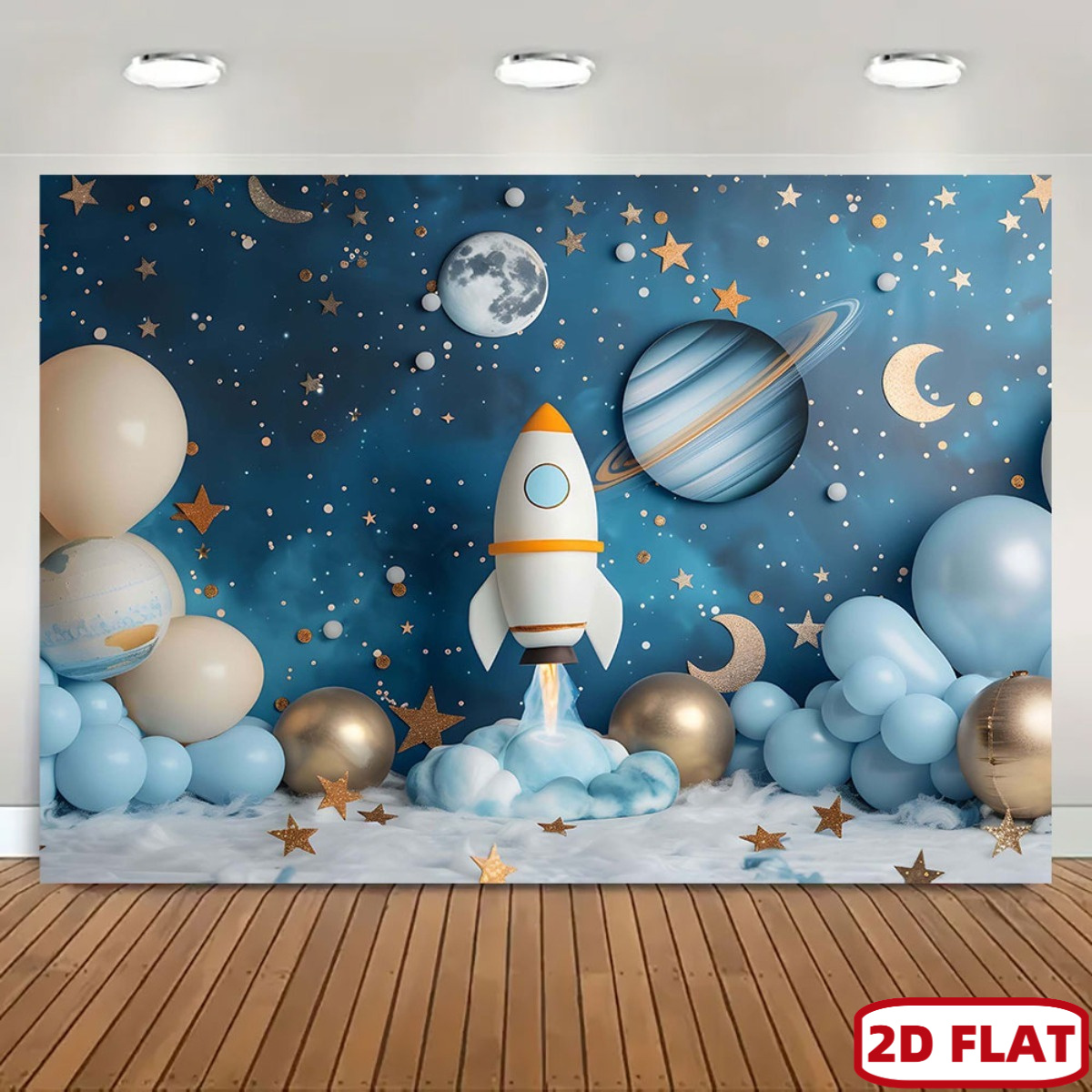 2D flat 1pc space theme party  – Event Launch Party recenzja i cena