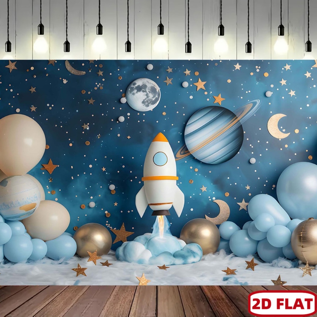 2D flat 1pc space theme party  – Event Launch Party recenzja i cena